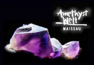 Logo und Amethyst der Amethystwelt