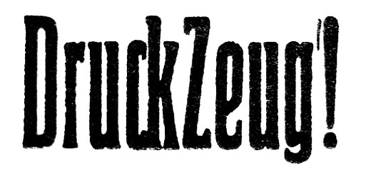 Druckzeug Logoschriftzug