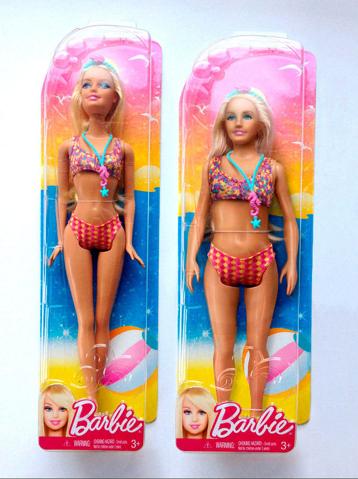 Barbie Abbildungen nebeneinander